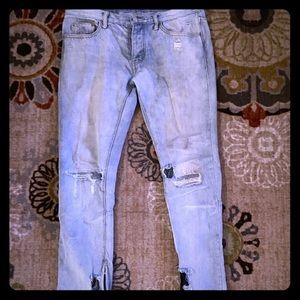4 pair MNML slim jeans sz 32